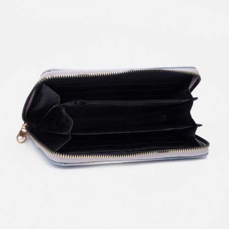 Women's wallet with lightning, gray color-2