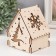 Domik box "Fir tree" Natural 12x10x14 cm (set of 7 parts)