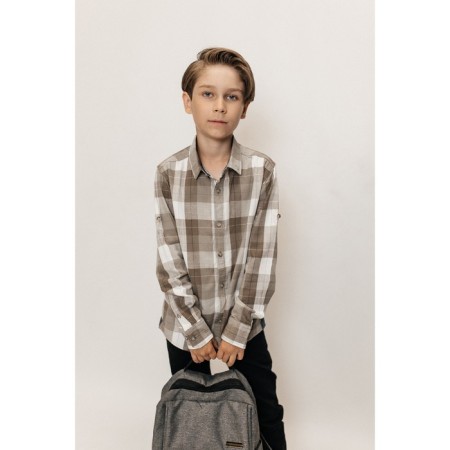 Surchachka upper for ISEE boys, height 134-140 cm, beige color-11
