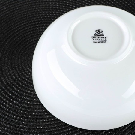 Porcelain salad Wilmax olivia, 1.13 l, d = 18 cm, white color-4