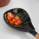 Wooden spoon "Chernushka", semi -Babaska, Khokhloma