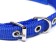 Collar "Comfort" Combined (polyester, artificial leather), 39 x 1.5 cm, Osh 26-33 cm, blue 6