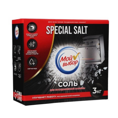 Salt for the dishwasher "My choice", 3 kg-6