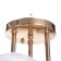 Chase "Olivia" 3x60W E27 gold, white 48x48x28cm