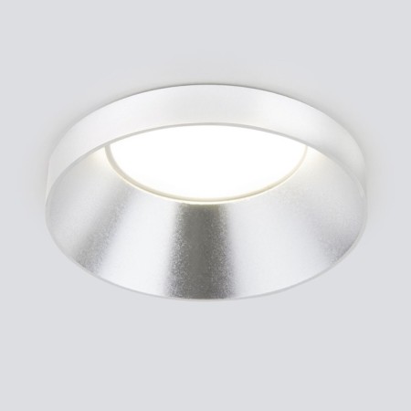 Intocular Interceptible lamp Elektrostandard, DISC, 72x72x35.5 mm, GU10, Silver color