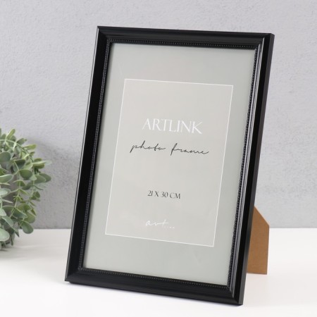Photo frame Plastic "Gala" 21x30 cm, black (plastic screen)-1