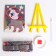 Diamond mosaic with partial filling on the stand for children "Funny Unicorn"