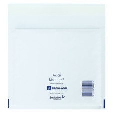 A set of craft converters with an air-pussy film 18x16 CD, white, 10pcs