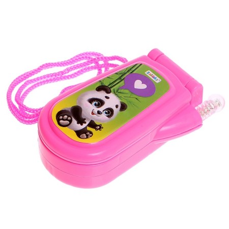 Musical phone "Panda", sound effects, works from batteries, mix-9
