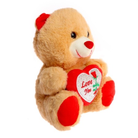 Soft toy "Trunk with heart", the color is red-1