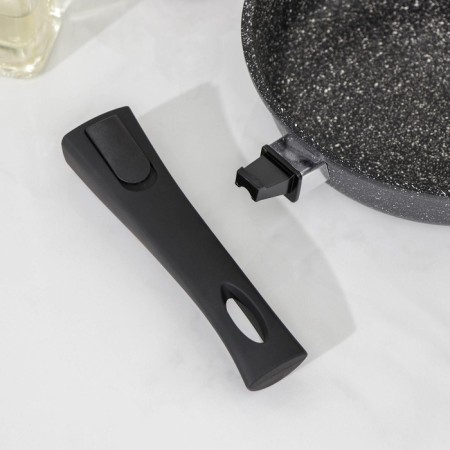 The frying pan “Elite”, D = 22 cm, removable handle, anti -stick coating, color gray color-3