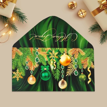 Money envelope “Happy New Year!”, Herbal toys, 16.5 x 8 cm, New Year-5