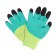 Nylon gloves, with latex dousy, size 9, green