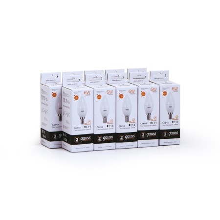 LED LED ELEMENTARY 6W candle 3000K TEPP. Bel. E14 420lm Gauss 33116-6