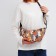 Youth bag with zipper, colorful/brown color