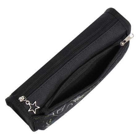 Penal soft 2 compartments, 80 x 210 x 65 mm, voluminous, calligrata, black-4