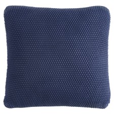 Decorative pillow made of washed cotton dark blue in color Essential, size 45x45 cm
