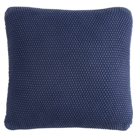 Decorative pillow made of washed cotton dark blue in color Essential, size 45x45 cm