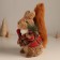 Decor "Squirrel in the winter coat" 21.5x13x12 cm