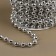 Beads on threads, round, 7.5 mm, 10 ± 1 m, silver color