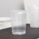A glass with a lid plastic disposable "ribbed", 500 ml, the color is transparent