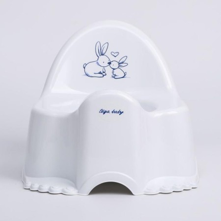 Children's pot "Rabbits", white color-1
