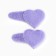 Hair hair clip, set 2 pcs, heart, Minnie Mouse