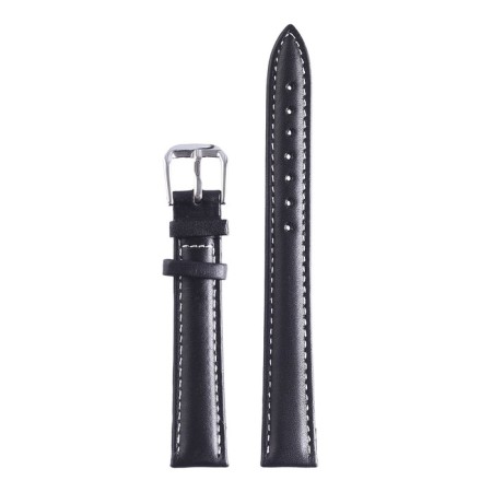 Solomon watch strap 14 mm, genuine leather, L-20 cm, black-1