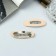 Invisibility for hair "Adeli" (set 2 pcs) shine oval, 5 cm, beige