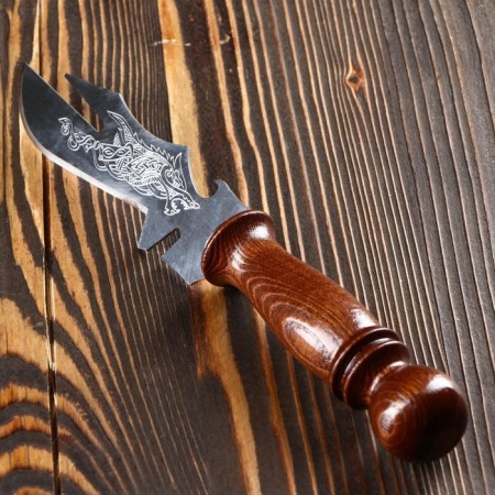Vilka knife (skewer) for barbecue Uzbek with engraving
