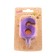 Candle in the Cake "Fine", number "6", purple metallic, 6.5 cm