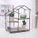 Shelf 2-tier shaking “House”, 28.5 × 11.5 × 23 cm, black color