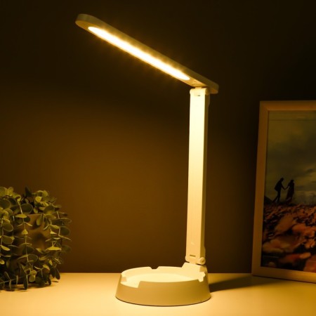 Table lamp "Office" LED 3 modes 5W USB white 15.5x30x36 cm Risalux-3