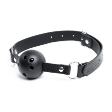 Gag BDSM OKI-HPCs, classic, adjustable belt, PVC, 620 x 45 mm, black