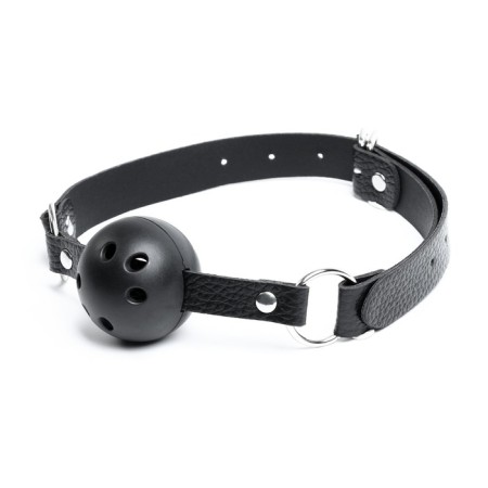 Gag BDSM OKI-HPCs, classic, adjustable belt, PVC, 620 x 45 mm, black