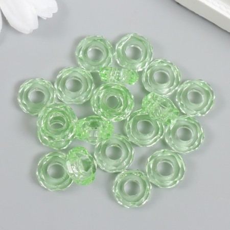 Beads for creativity Plastic "Hood" set 20 pcs green 1.3x1.3x0.5 cm-2