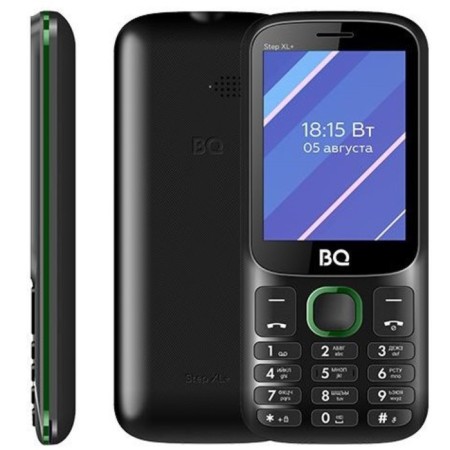 Cell phone BQ M-2820 STEP XL+ Black Green-1