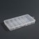 Organizer for decor, with a suspension, 11 cells, 14.5 × 8 × 1.7 cm, the color is transparent