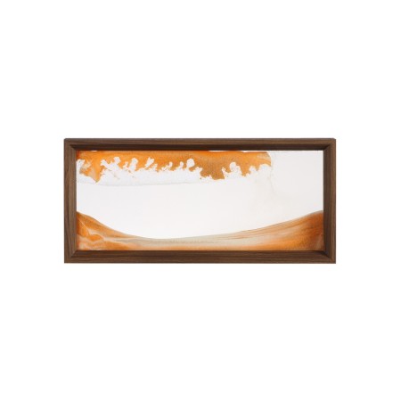 Sanding clock-picture, 17 x 37 cm, anti-stress, orange sand-1