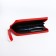 Women's wallet with lightning, red color