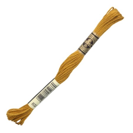 The threads of the DMC 117 (832), 12 pcs. packaged