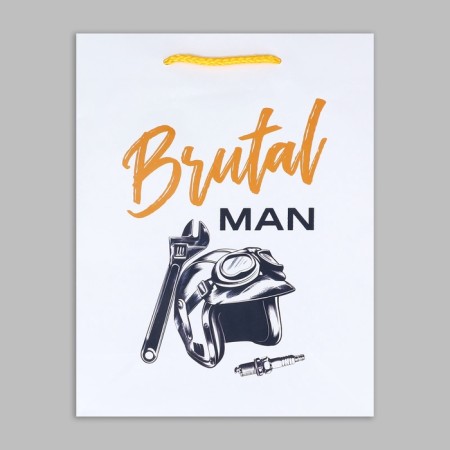 Gift laminated package, packaging, Brutal man, ms, 23 x 18 x 8 cm-6