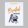 Gift laminated package, packaging, Brutal man, ms, 23 x 18 x 8 cm