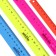 Set 4 line Calligrata "Neon", 15, 20, 25 and 30 cm, opaque, euro suspension, mix