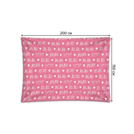 Decorative panel with photo printing "Watch Love", horizontal, size 150x200 cm-1
