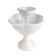 Plastic flowerbed, 2 tiers, d = 27–55 cm, h = 60 cm, white, "waterfall"