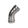 Two-Frame Rommer RSS-0005-000054, VPR-UPR, D = 54 mm, 45 °, press, stainless steel. steel