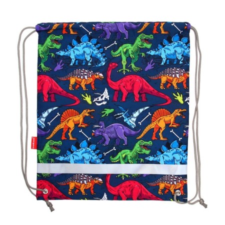 A bag for shoes 440 x 365 mm, Erich Krause, density 300D, with a reflective strip, Dino Planet-2