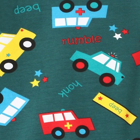 Set for a boy (sweatshirt, trousers), emerald color, height 104 cm-5
