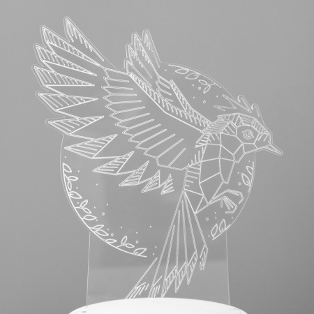 Light "Bird" Led RGB from the network 13.5x9.5x16.9 cm Risalux-8